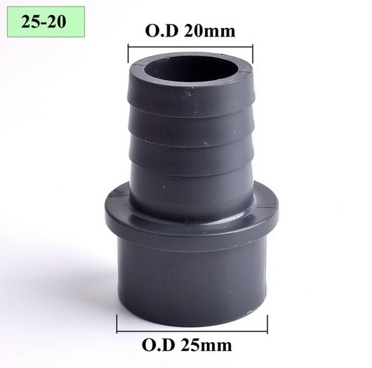 AQUARIUM POND FLEXIBLE HOSE TO SOLVENT WELD PIPE PVC FITTING 8 10 12 20 25 32mm