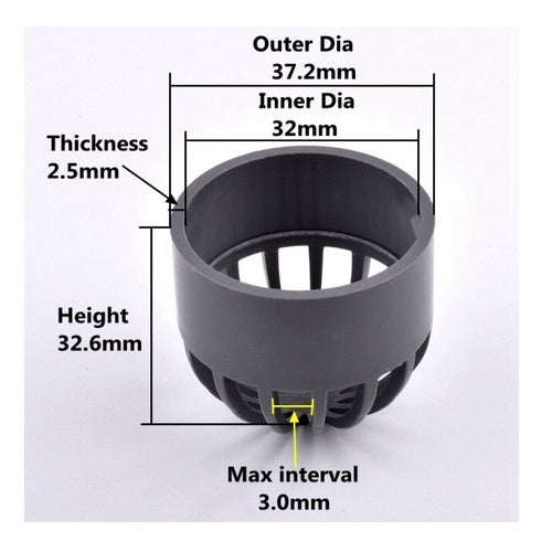 AQUARIUM PVC OUTFLOW 20 25 32 40 50 63 75 90 110mm