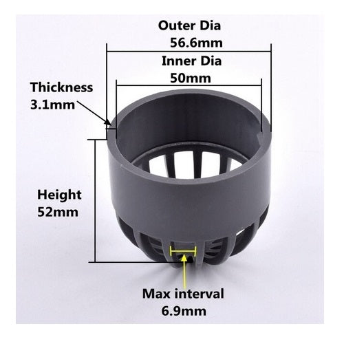 AQUARIUM PVC OUTFLOW 20 25 32 40 50 63 75 90 110mm