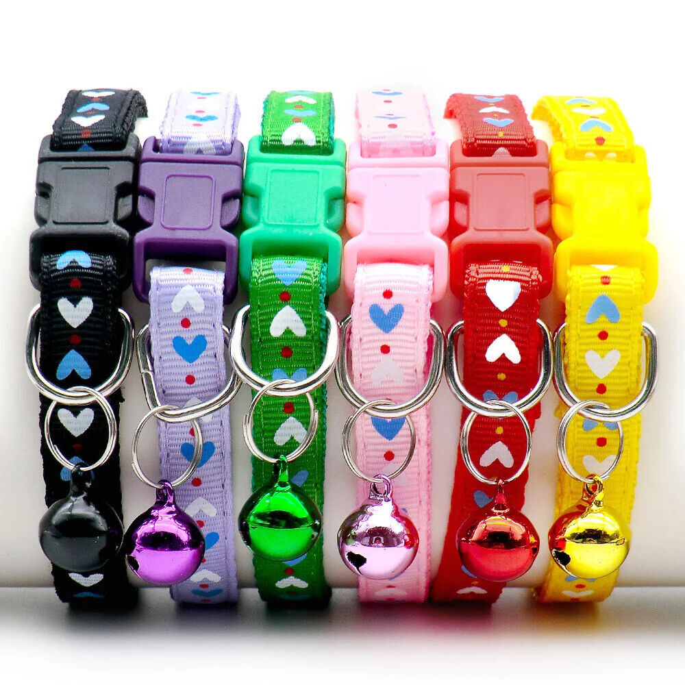 CAT / KITTEN LOVE HEART COLLAR SAFETY COLLAR