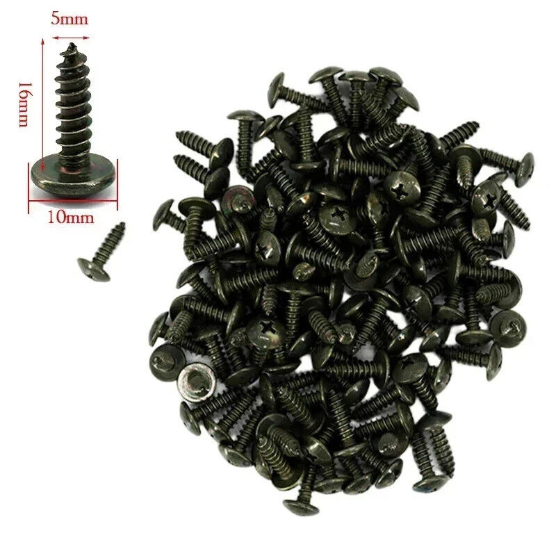 100 PACK U SHAPED CLIP BASE AND SCREW