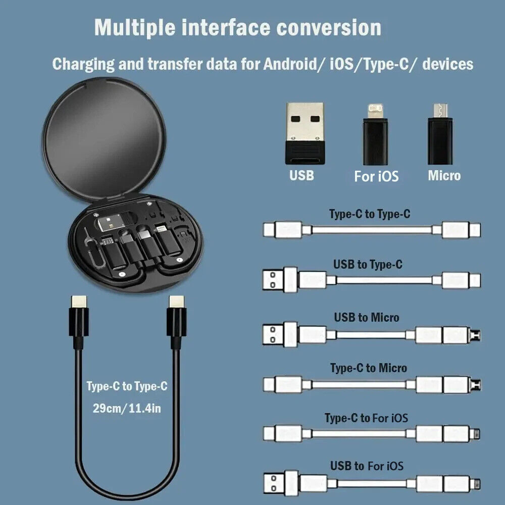 MULTIFUNCTION USB TYPE C DATA CABLE CHARGING SET MULTI ADAPTOR