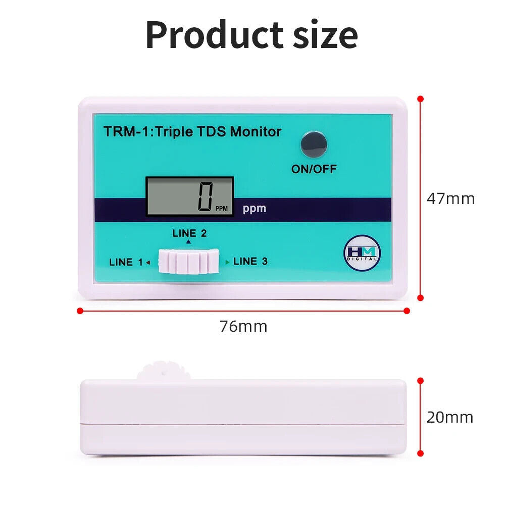 HM DIGITAL TRIPLE TDS METER