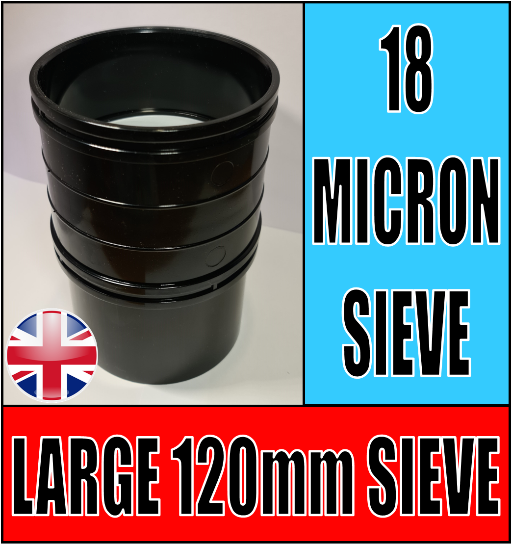 LARGE 18 MICRON NYLON MESH STACKABLE SIEVE