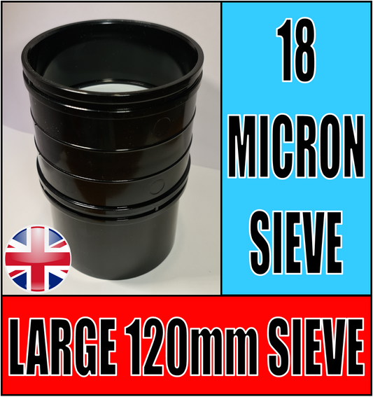 LARGE 18 MICRON NYLON MESH STACKABLE SIEVE