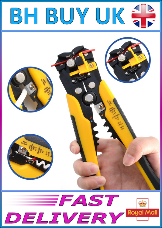 RED AUTOMATIC WIRE STRIPPERS HAND TOOL