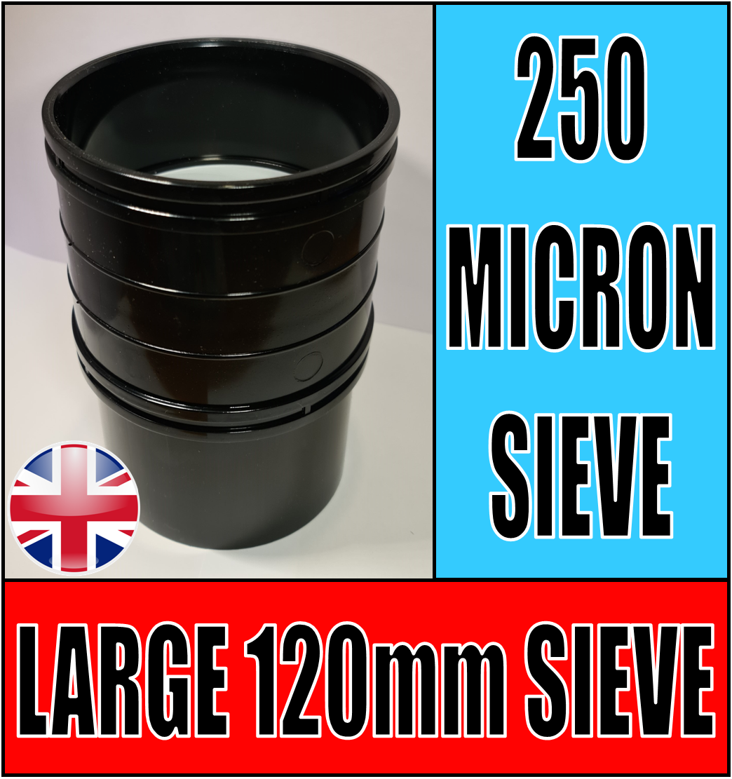 LARGE 250 MICRON NYLON MESH STACKABLE SIEVE