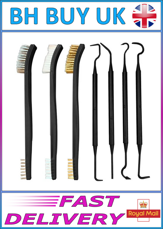 7 x CLEANING BRUSH & PICK SET