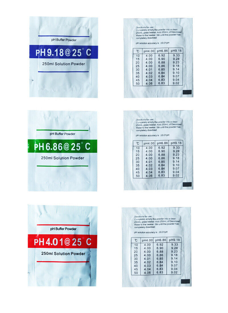 PH CALIBRATION BUFFER POWDER, 4.01 6.86 9.18