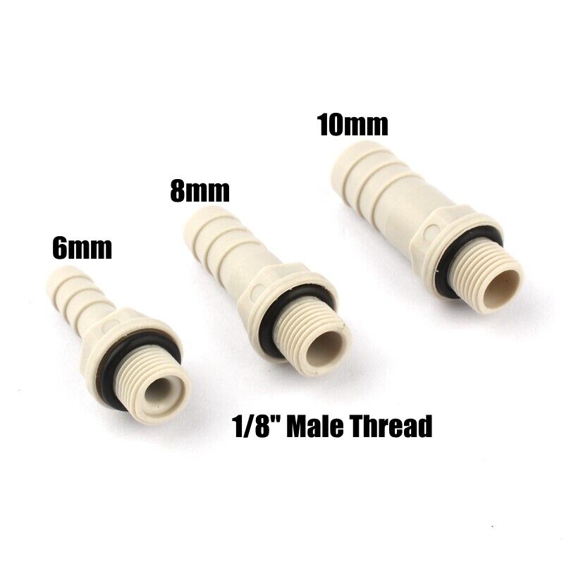 1/8" 1/4" 3/8" INCH THREADED FLEXIBLE HOSE PIPE CONNECTOR 6 8 10 12 14mm