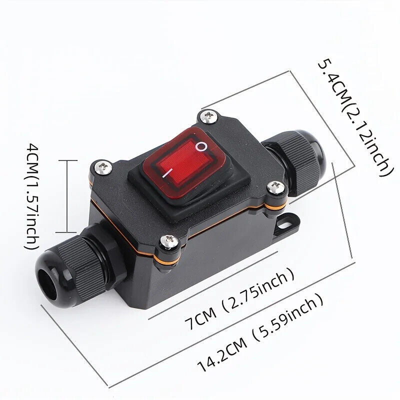 IP65 WATERPROOF INLINE SWITCH, 220V 30A