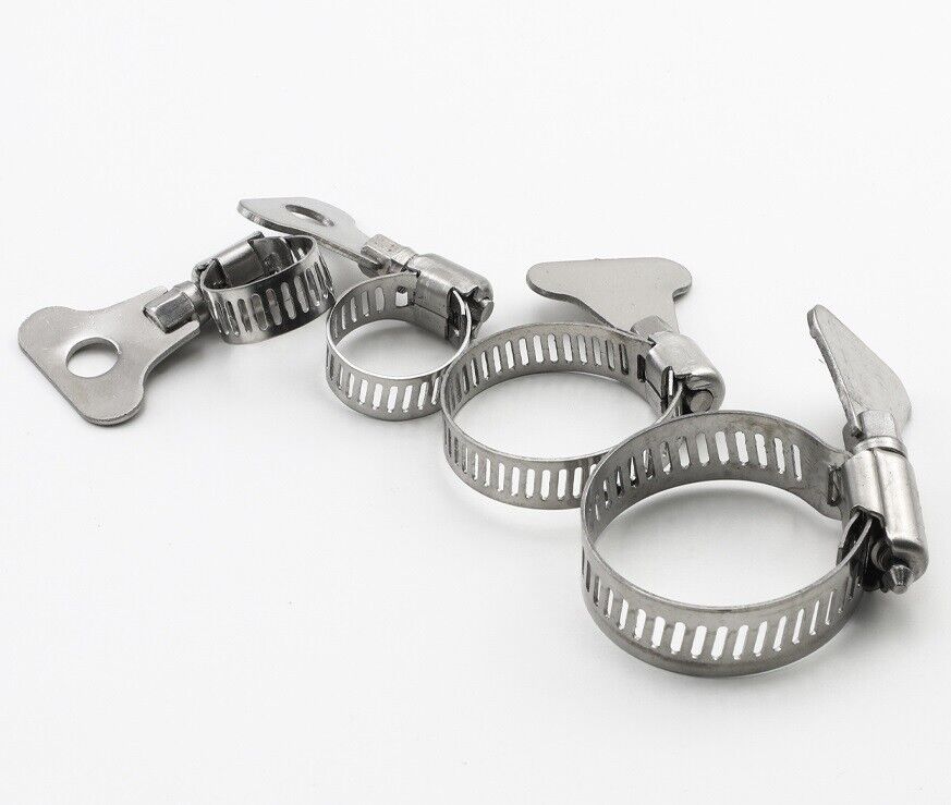 AQUARIUM STAINLESS STEEL HOSE CLAMPS