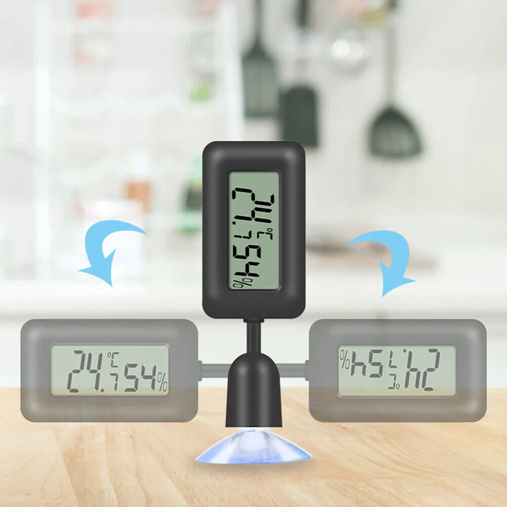 REPTILE LCD DIGITAL SUCTION THERMOMETER & HYGROMETER