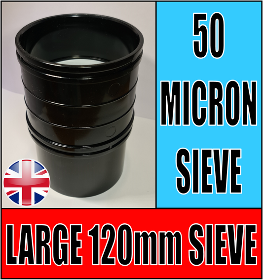 LARGE 50 MICRON NYLON MESH STACKABLE SIEVE