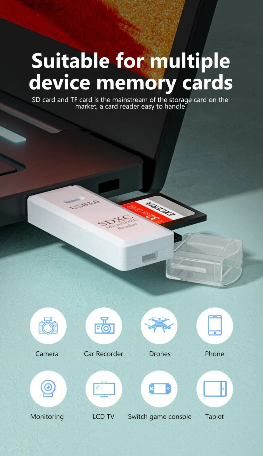 2 IN 1 MEMORY CARD READER