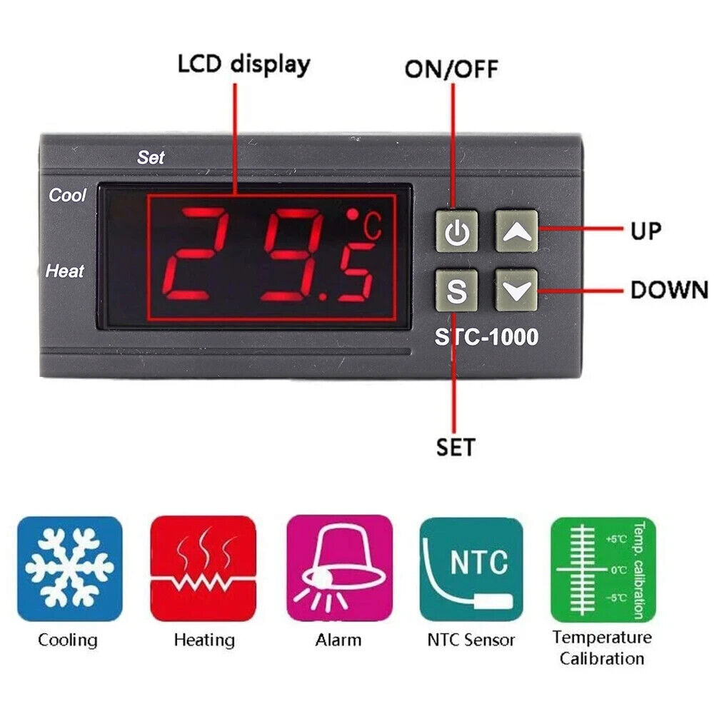 AQUARIUM STC-1000 DIGITAL TEMPERATURE CONTROLLER