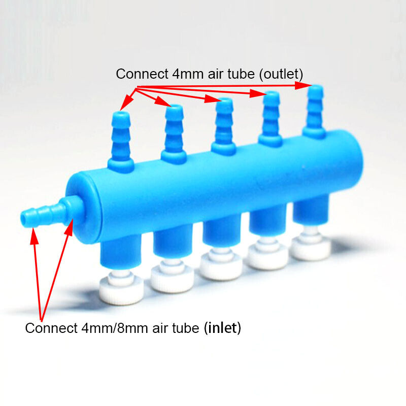 AQUARIUM AIR LINE SPLITTER VALVES 2 3 4 5 6 WAY