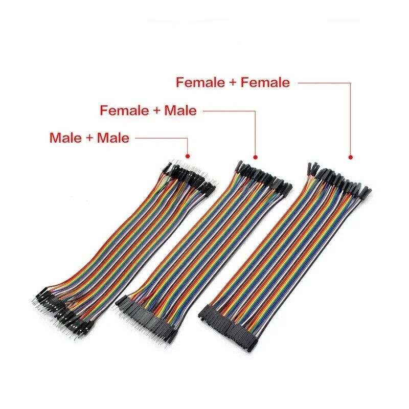 20 PIN JUMPER WIRE DUPONT LINE 20cm M-M M-F F-F, ARDUINO BREADBOARD DIY KIT