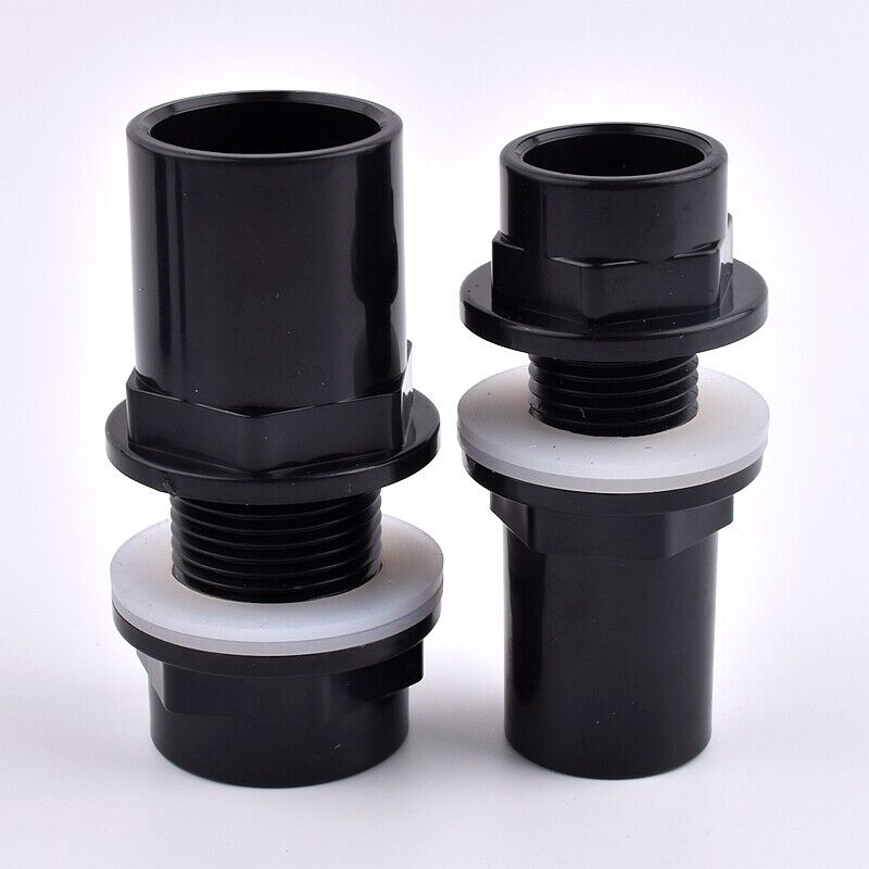 AQUARIUM POND PVC TANK CONNECTOR 20 25 32 40 50mm