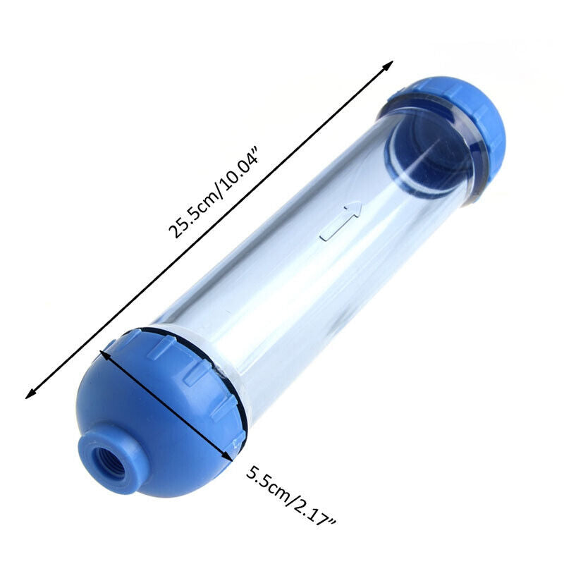 AQUARIUM INLINE REFILLABLE 10" FILTER HOUSING