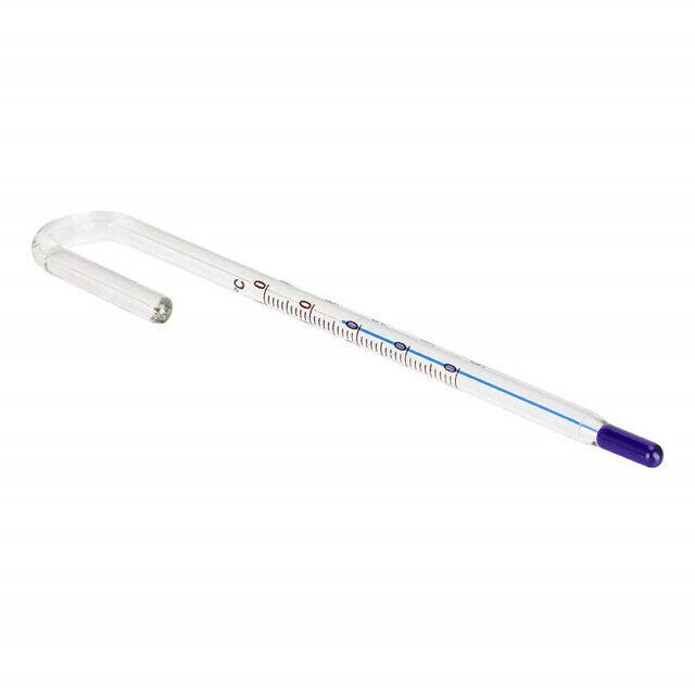 AQUARIUM HOOK GLASS THERMOMETER 6 & 12mm