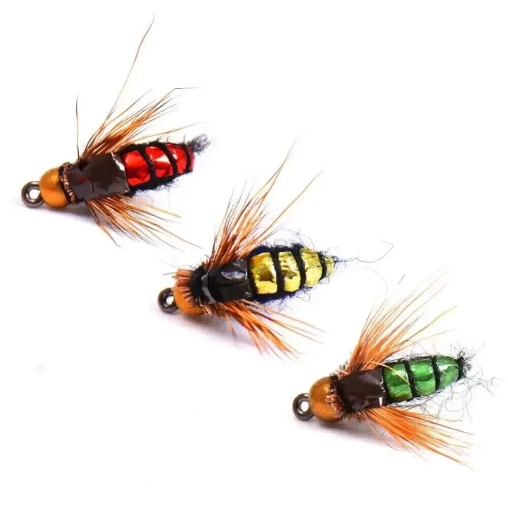 10 x INSECT FISHING LURES