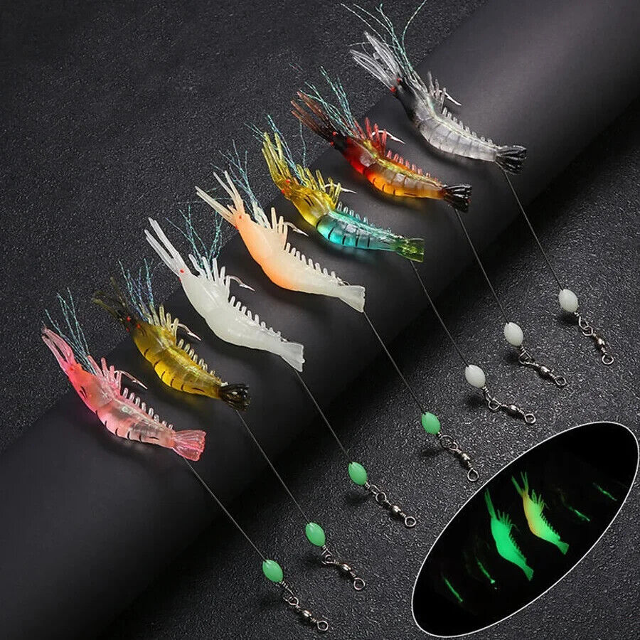 7 x SHRIMP FISHING LURES