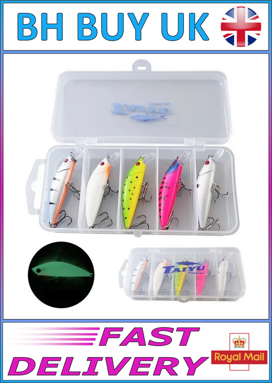 5 x FISHING LURES SET 5cm 6.3g MINNOW BAIT