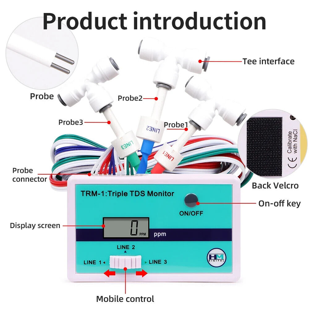 HM DIGITAL TRIPLE TDS METER