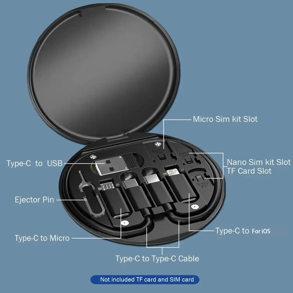 MULTIFUNCTION USB TYPE C DATA CABLE CHARGING SET MULTI ADAPTOR