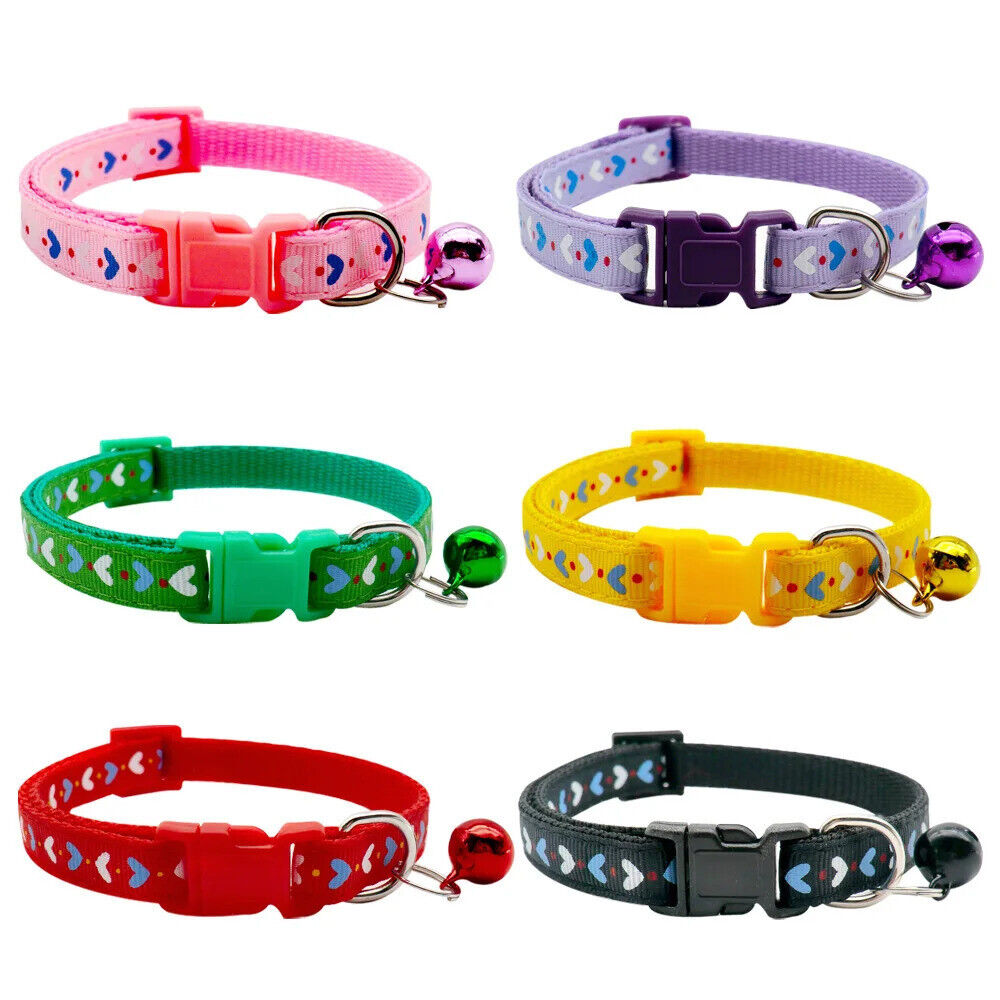 CAT / KITTEN LOVE HEART COLLAR SAFETY COLLAR