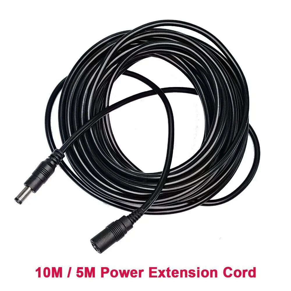 DC 12V 5.5mm x 2.1mm POWER EXTENSION CABLE 5m 10m