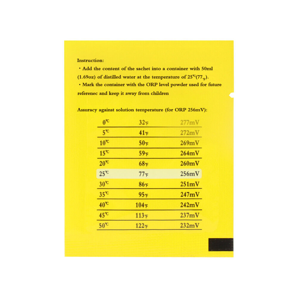 ORP CALIBRATION BUFFER POWDER, 256mv