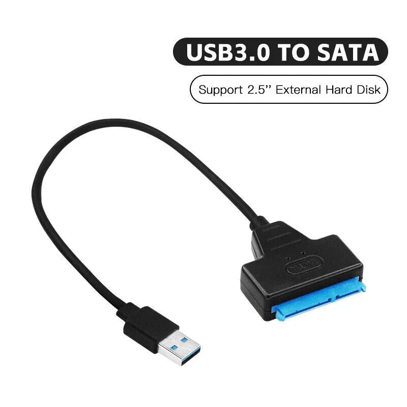 HARD DISK ADAPTOR CABLE 2.5 INCH USB SATA 22 PIN STRING EASY DRIVE LINE