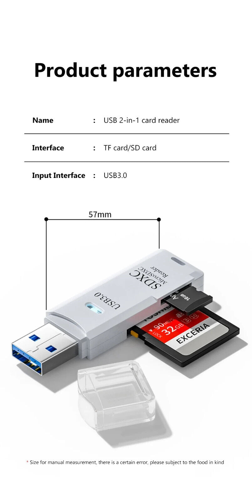 2 IN 1 MEMORY CARD READER