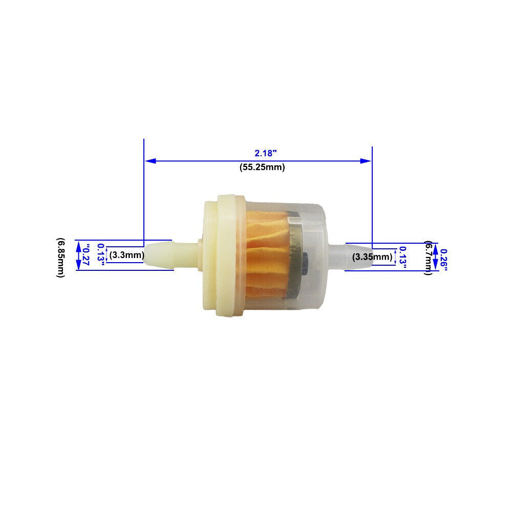 10 x INLINE FUEL / OIL FILTER