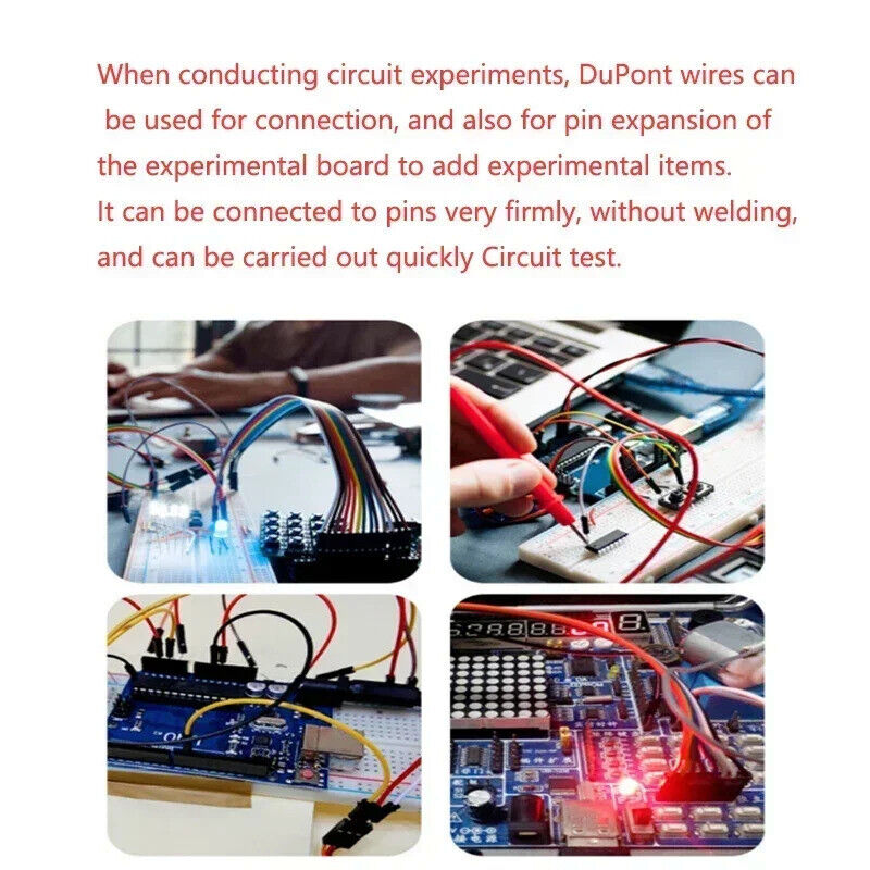 20 PIN JUMPER WIRE DUPONT LINE 20cm M-M M-F F-F, ARDUINO BREADBOARD DIY KIT