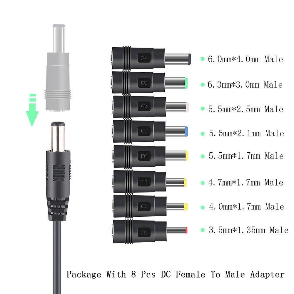 USB 5V TO 12V DC POWER BOOST LINE WITH 8 ADAPTORS