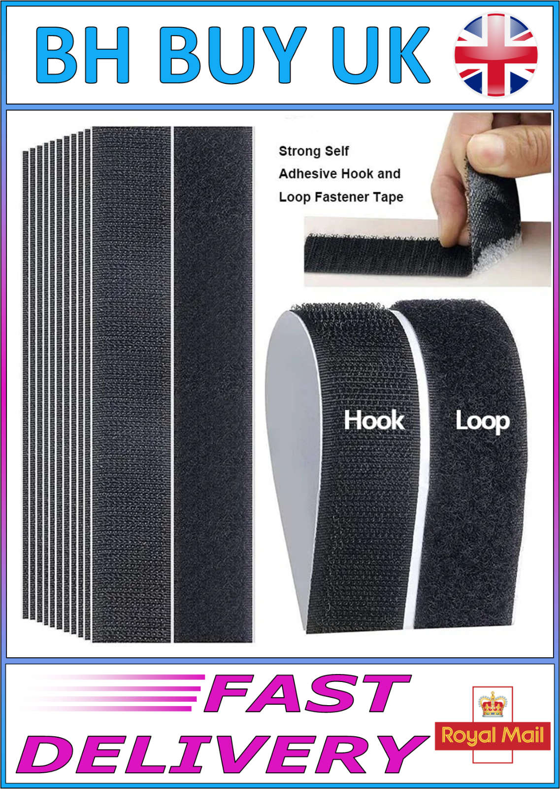 3m SELF ADHESIVE HOOK & LOOP TAPE