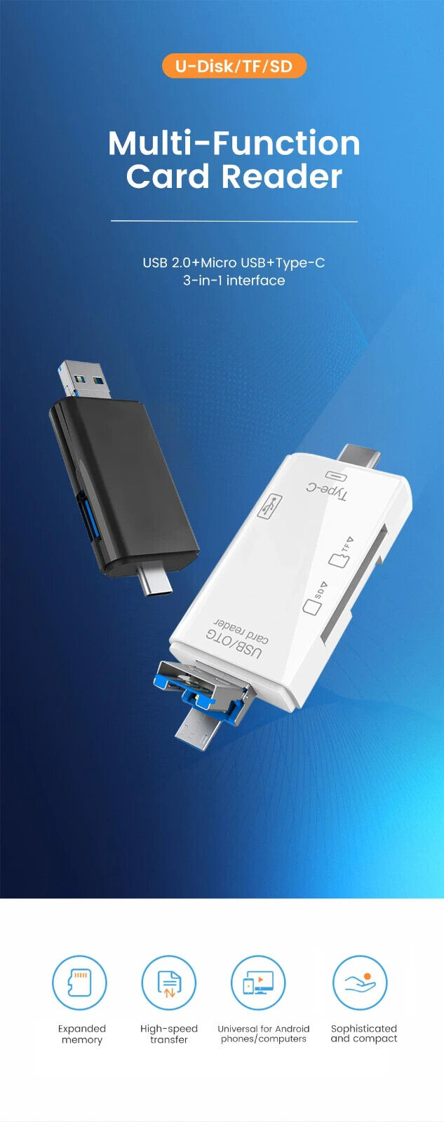 6 IN 1 MEMORY CARD READER