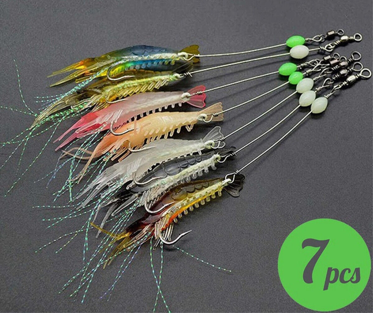 7 x SHRIMP FISHING LURES