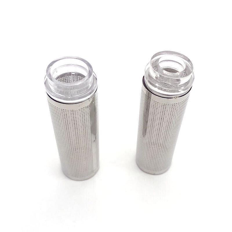 AQUARIUM INLET STRAINER STAINLESS STEEL & ACRYLIC FOR 12mm OR 16mm PIPE