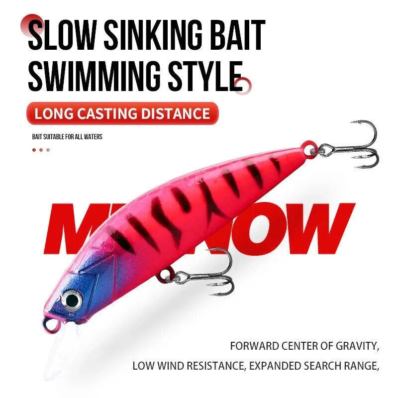 5 x FISHING LURES SET 5cm 6.3g MINNOW BAIT