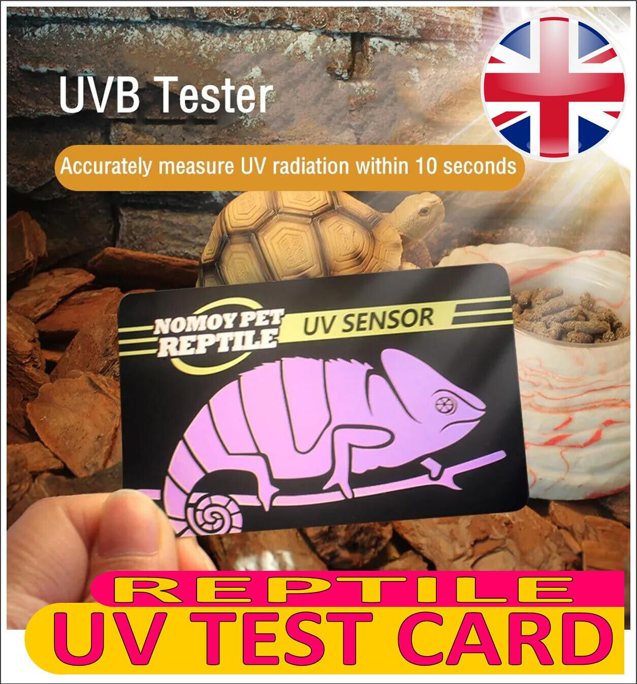 REPTILE UVB BULB TEST CARD