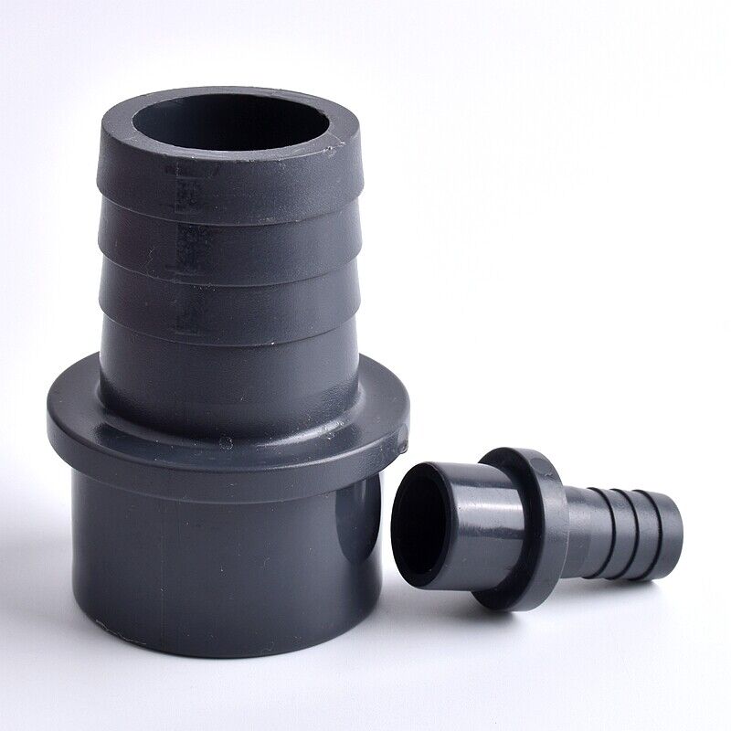 AQUARIUM POND FLEXIBLE HOSE TO SOLVENT WELD PIPE PVC FITTING 8 10 12 20 25 32mm