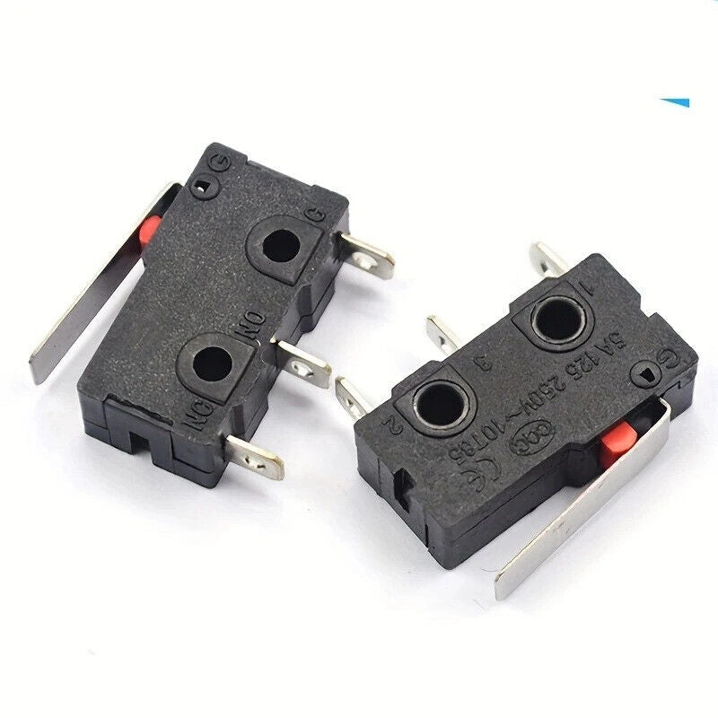 5 x MICRO ROLLER LEVER ARM OPEN CLOSE LIMIT SWITCH KW12-3 PCB MICROSWITCH