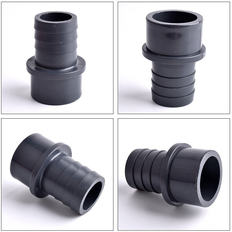 AQUARIUM POND FLEXIBLE HOSE TO SOLVENT WELD PIPE PVC FITTING 8 10 12 20 25 32mm