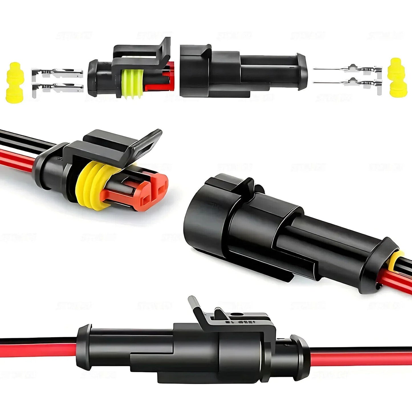 5 PAIRS WATERPROOF 2 PIN WIRE CONNECTORS