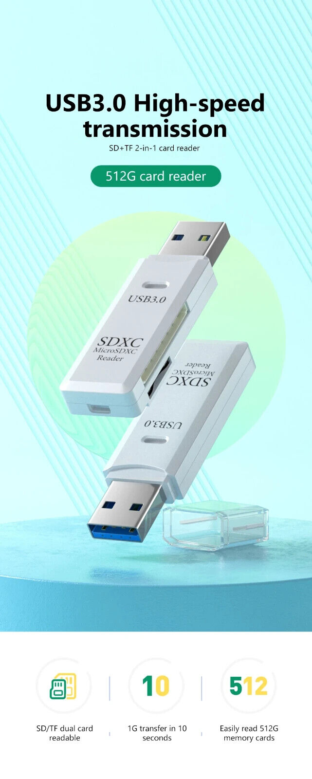 2 IN 1 MEMORY CARD READER