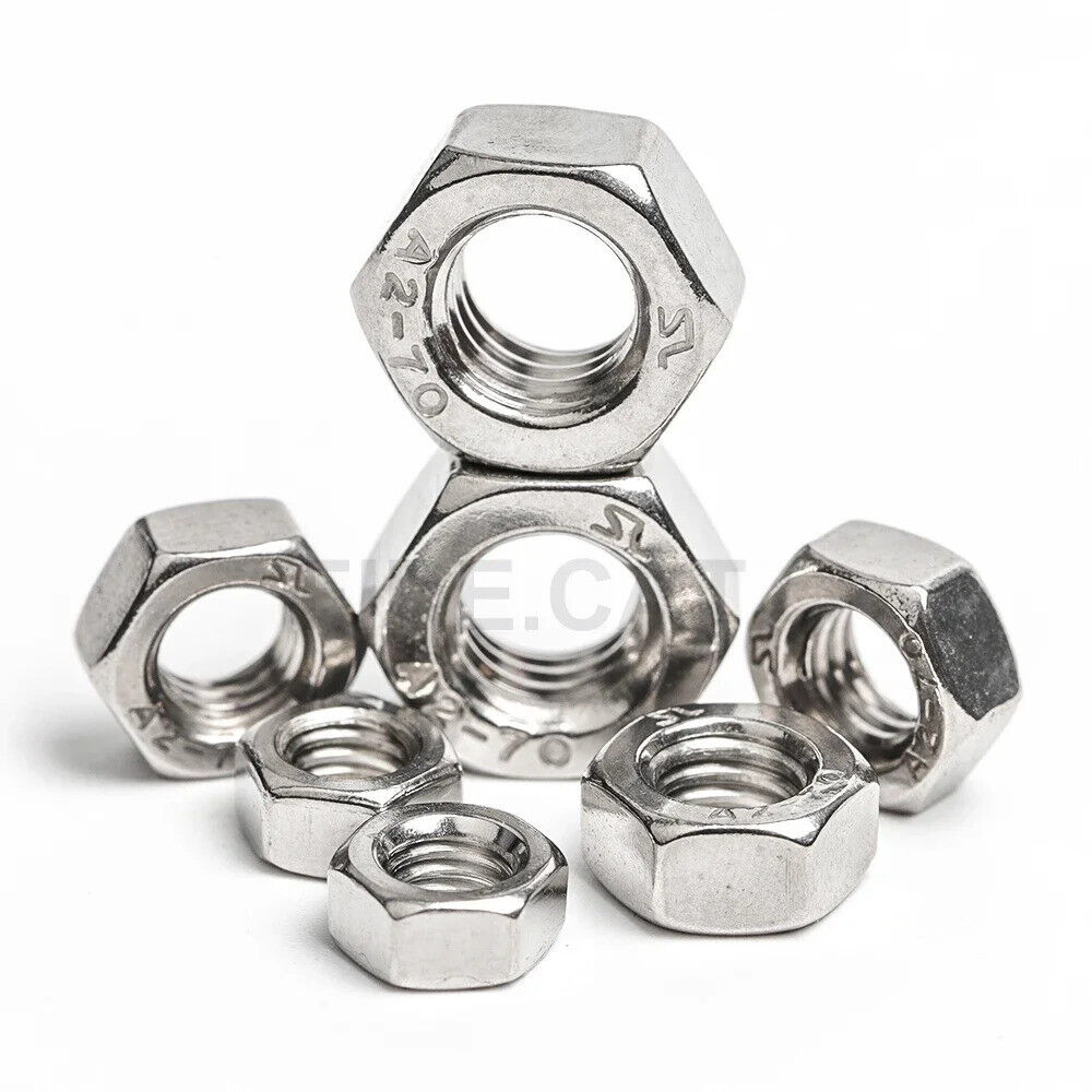 210 x STAINLESS STEEL HEX NUT SET M1.6 M2 M2.5 M3 M4 M5 M6 M8, UK METRIC